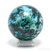 Chrysocolla with Cuprite, Malachite & Shattuckite Polished Sphere from the Democratic Republic of Congo | Venusrox