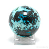 Chrysocolla with Cuprite & Malachite Polished Sphere from the Democratic Republic of Congo | Venusrox
