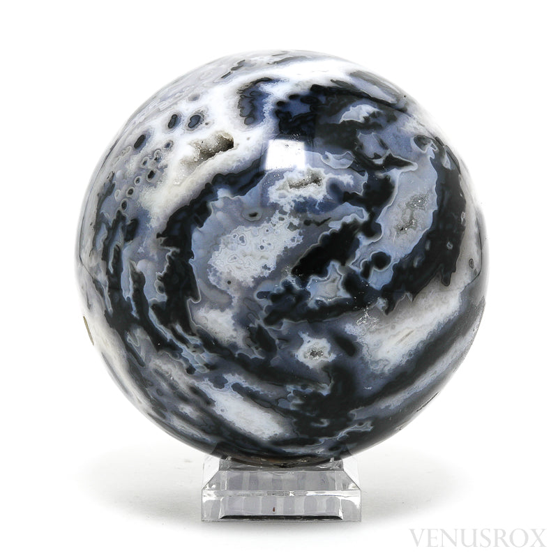 Agate with Quartz Polished Sphere from Uruguay | Venusrox