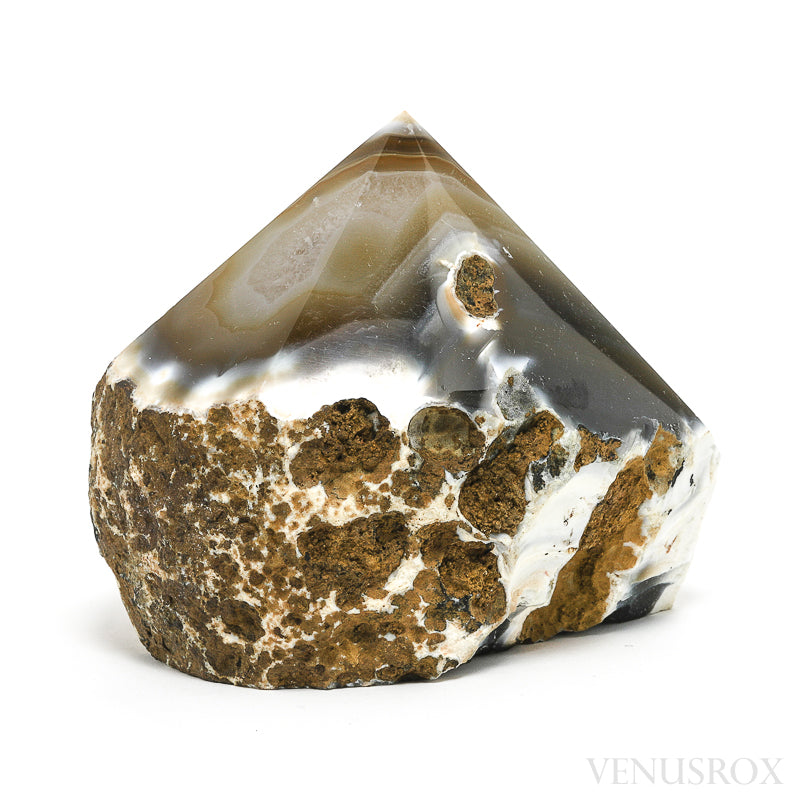 Agate Part Polished/Part Natural Point from Brazil | Venusrox