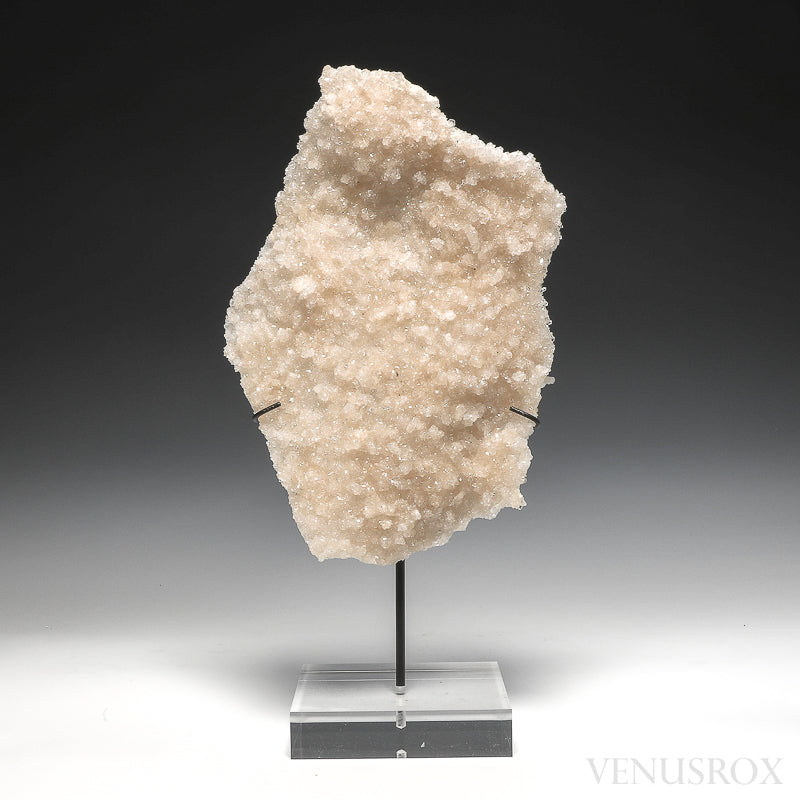 Stilbite on micro-Apophyllite Natural Cluster from Maharashtra, India mounted on a bespoke stand | Venusrox