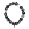 Tourmalinated Quartz Bead Bracelet from Brazil | Venusrox