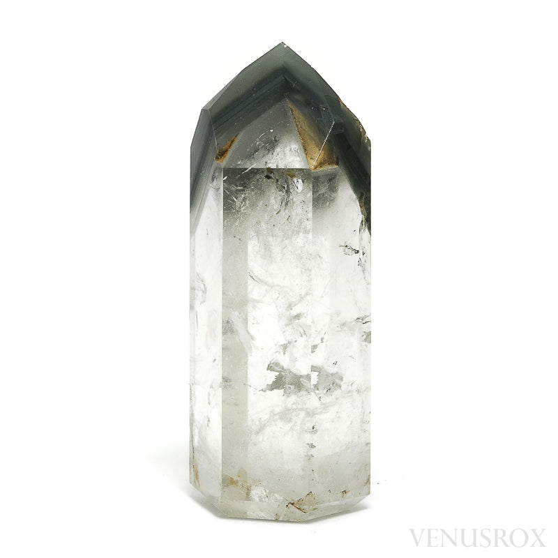 Chlorite Phantom Quartz Polished Point from Brazil | Venusrox