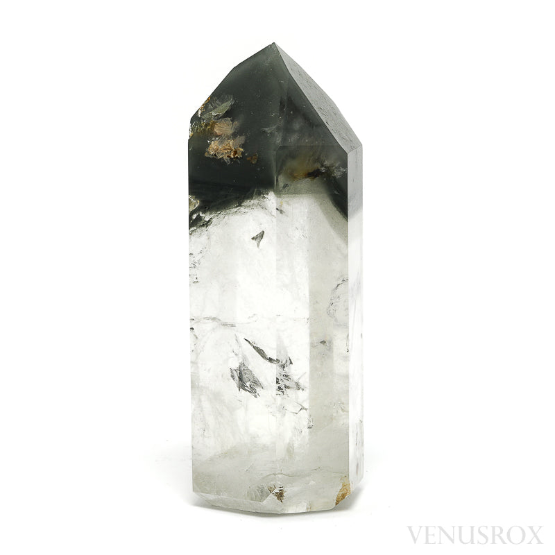 Chlorite Phantom Quartz Polished Point from Brazil | Venusrox