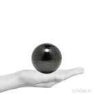Shungite (Grade 2) Polished Sphere from Shunga, Karelia, Russia | Venusrox