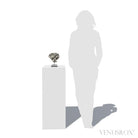 Pyrite on Quartz Natural Cluster from the Cavnic Mine, Cavnic, Maramureș County, Romania, mouted on a bespoke stand | Venusrox