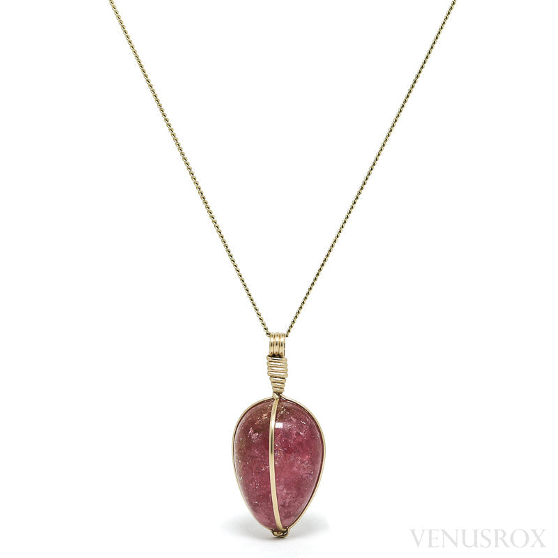 Pink Tourmaline Polished Crystal Pendant from Russia | Venusrox