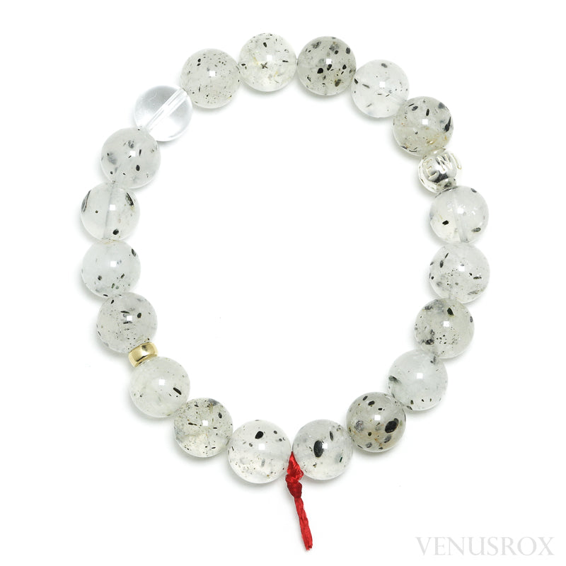 Mica in Quartz Bead Bracelet from Madagascar | Venusrox