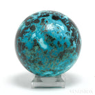 Chrysocolla with Cuprite & Malachite Polished Sphere from the Democratic Republic of Congo | Venusrox
