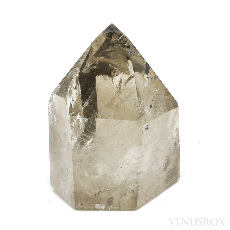 Smoky Phantom Quartz Polished Point from Brazil | Venusrox