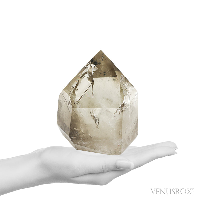 Smoky Phantom Quartz Polished Point from Brazil | Venusrox