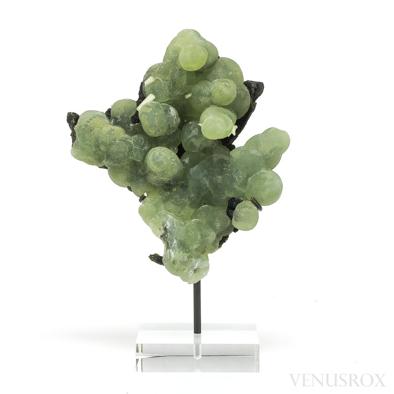 Prehnite with Epidote & Stilbite Natural Specimen from the Kayes Region, Mali, Africa mounted on a bespoke stand | Venusrox