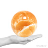 Orange Calcite Sphere from Mexico | Venusrox