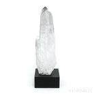 Black Phantom Lemurian Quartz Part Polished/Part Natural Point from Brazil