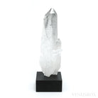 Black Phantom Lemurian Quartz Part Polished/Part Natural Point from Brazil
