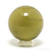 Libyan Gold Tektite Polished Sphere from the Libyan/Egyptian Border, Sahara Desert | Venusrox