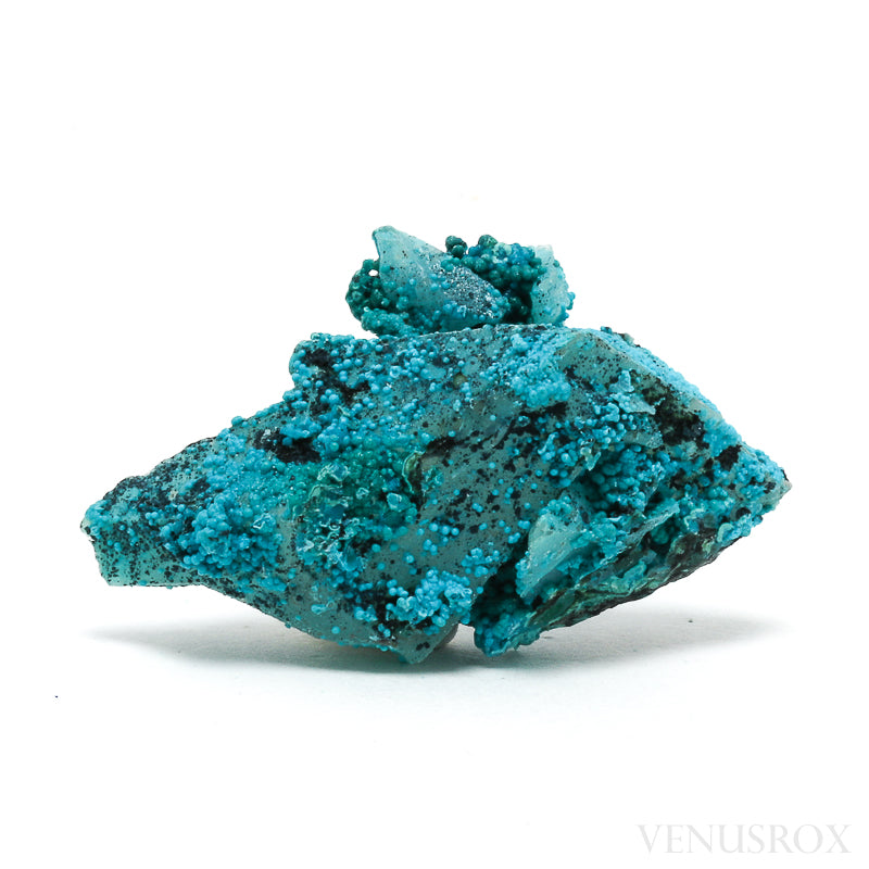 Chrysocolla on Quartz Natural Crystal Specimen from Peru | Venusrox