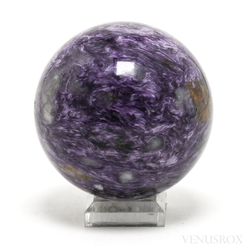 Charoite with Aegirine Polished Sphere from Sakha Republic, Siberia, Russia | Venusrox