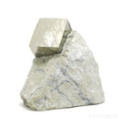 Pyrite Cube in Matrix from Navajun, La Rioja, Spain | Venusrox