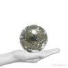 Pyrite in Quartz Polished/Natural Sphere from Peru | Venusrox