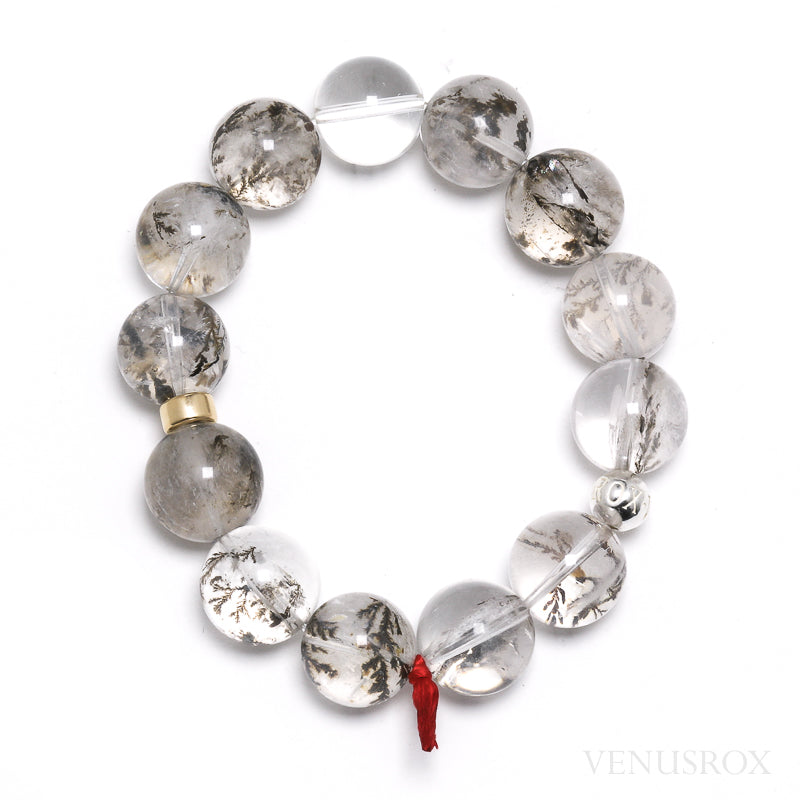 Dendritic Quartz Bead Bracelet from Brazil | Venusrox
