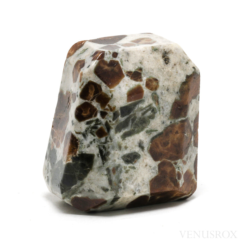Hessonite Garnet with Wollastonite Polished Crystal from Czech Republic | Venusrox