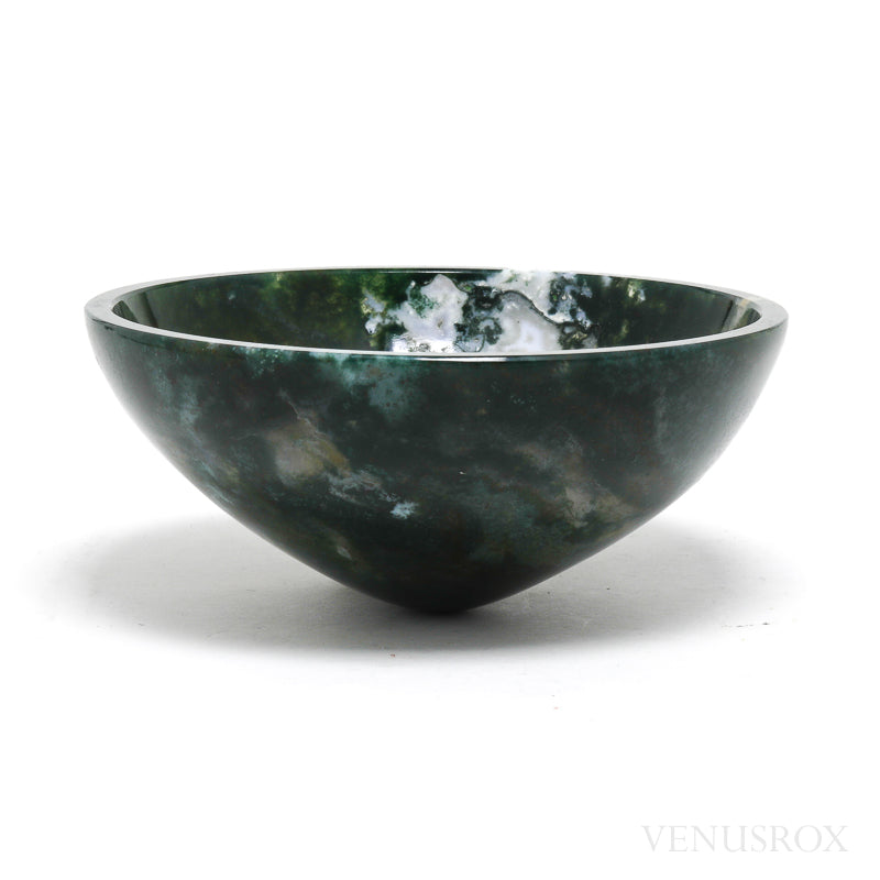 Moss Agate Bowl from India | Venusrox