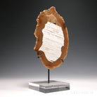Agate with Quartz Polished Slice from Brazil, mounted on a bespoke stand | Venusrox