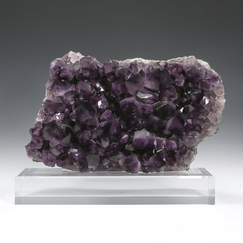 Amethyst Natural Cluster from Brazil mounted on a bespoke stand | Venusrox