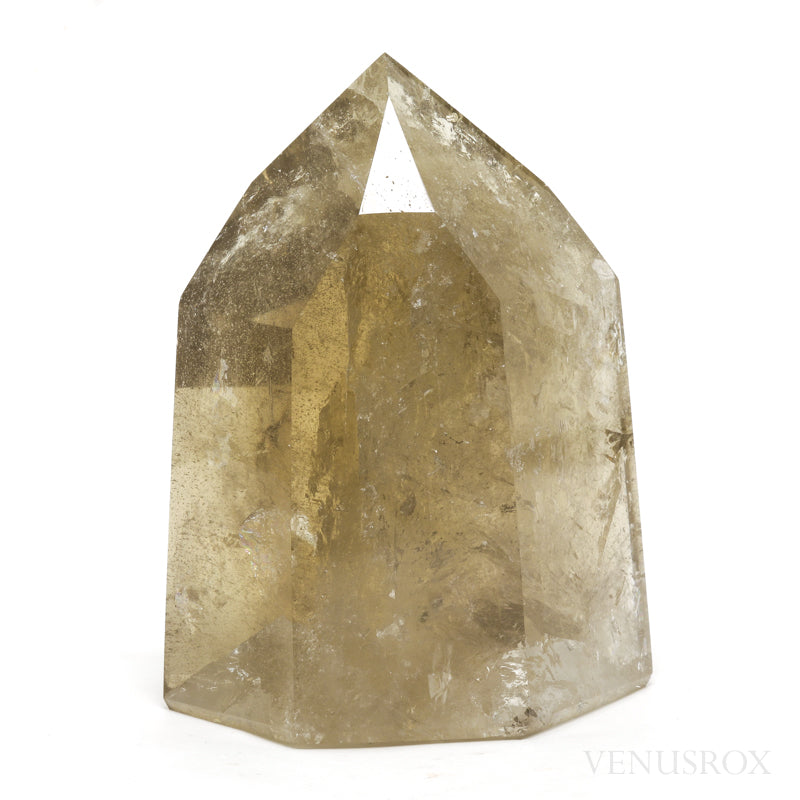 Natural Citrine Polished Point from the Morro Redondo Mine, Coronel Murta, Minas Gerais, Brazil | Venusrox