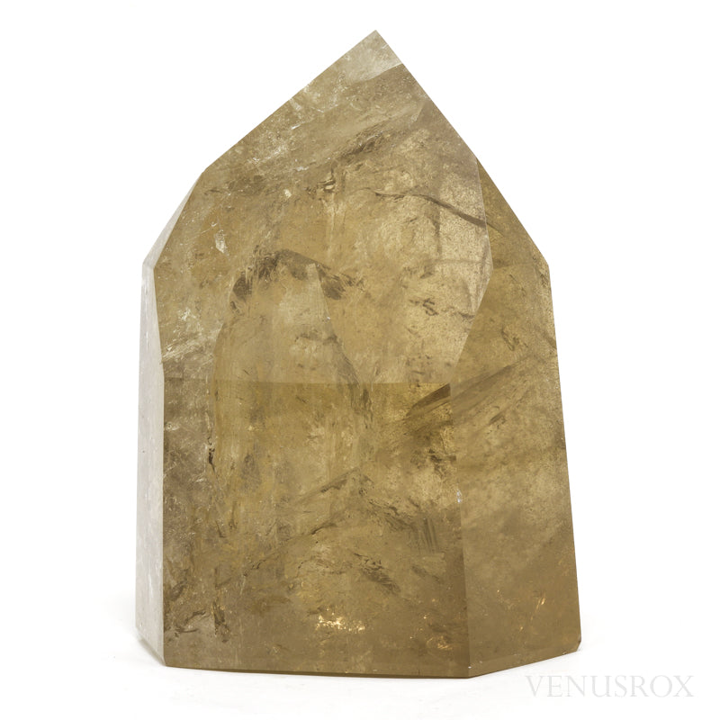 Natural Citrine Polished Point from the Morro Redondo Mine, Coronel Murta, Minas Gerais, Brazil | Venusrox