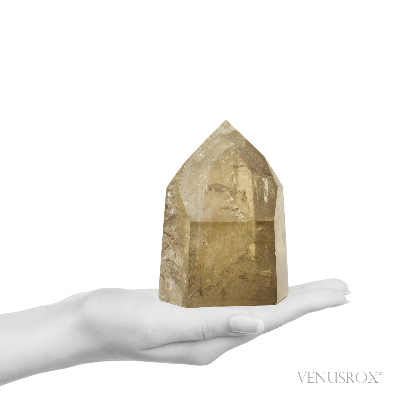 Natural Citrine Polished Point from the Morro Redondo Mine, Coronel Murta, Minas Gerais, Brazil | Venusrox