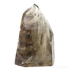 Smoky Phantom Elestial Quartz Part Polished/Part Natural Point with two Enhydros from Brazil | Venusrox