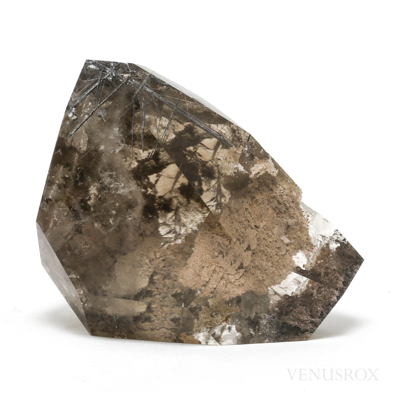 Smoky Phantom Rutilated Lodalite Quartz Polished/Natural Crystal from Brazil | Venusrox