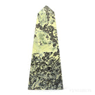 Serpentine with Pyrite Polished Point from Peru | Venusrox