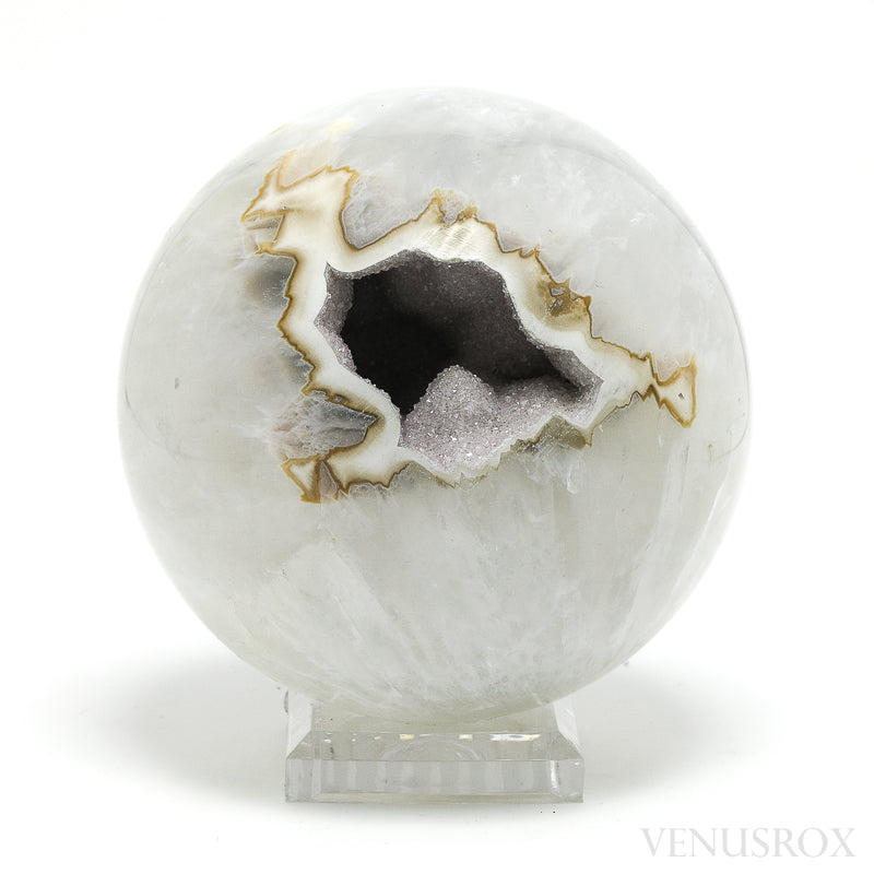 Amethyst with Quartz & Agate Geode Sphere from Brazil | Venusrox