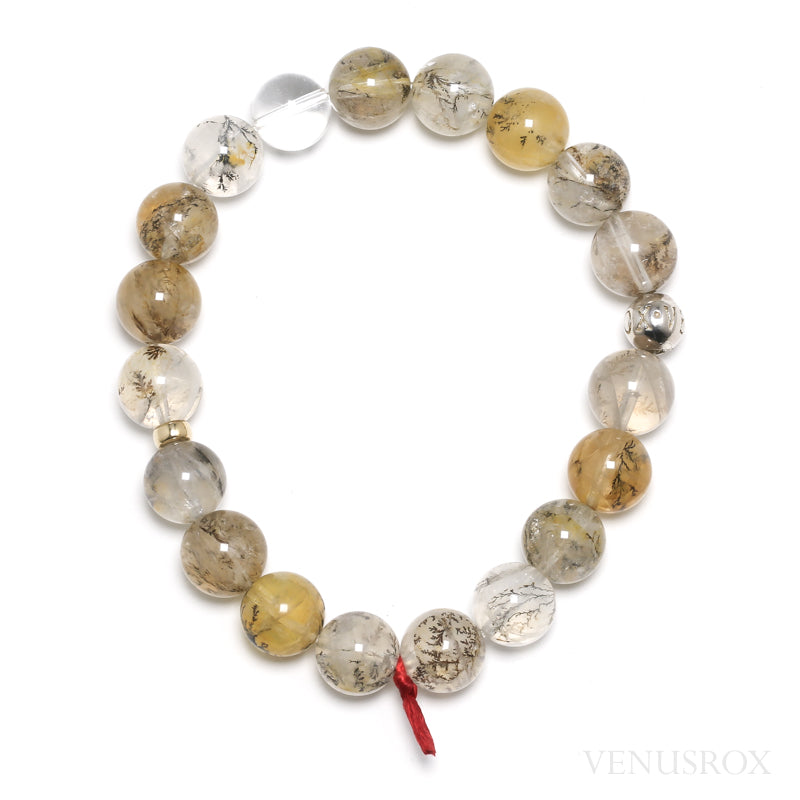 Dendritic Quartz Bead Bracelet from Brazil | Venusrox